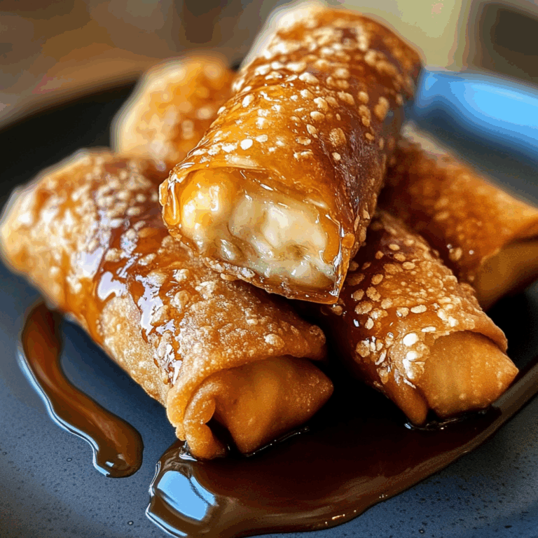 Cheesecake Egg Rolls with Caramel Sauce