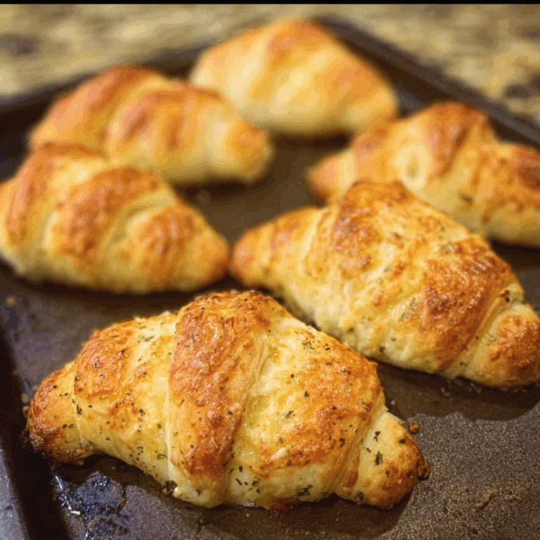 Garlic Butter Cheesy Crescent Rolls