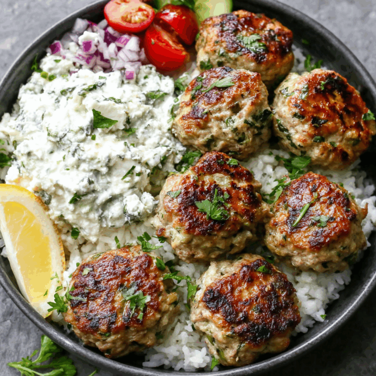 Flavorful Greek Turkey Meatballs