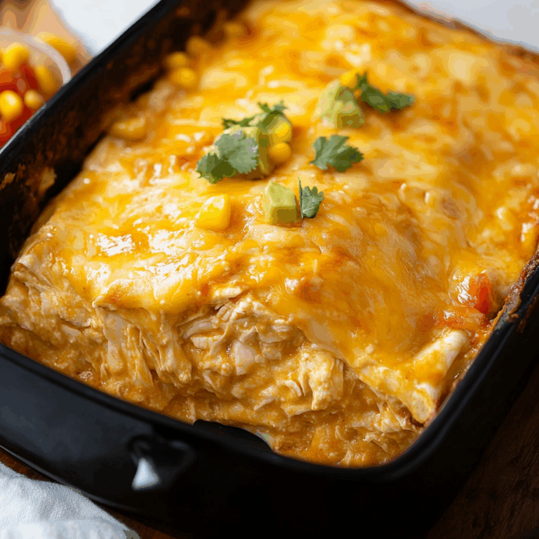 Sour Cream Chicken Enchilada Casserole