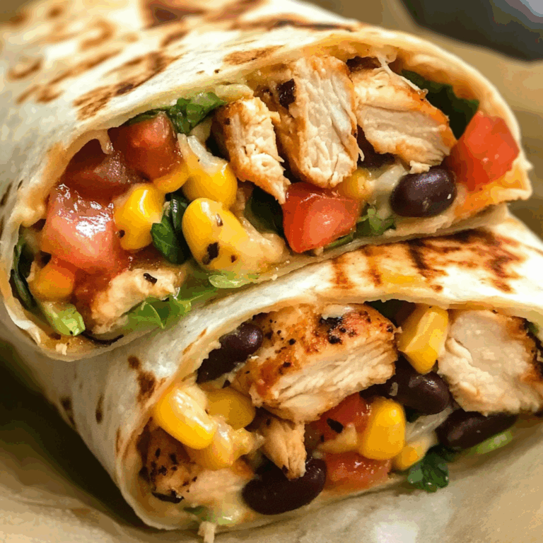 Delicious Southwest Chicken Wrap