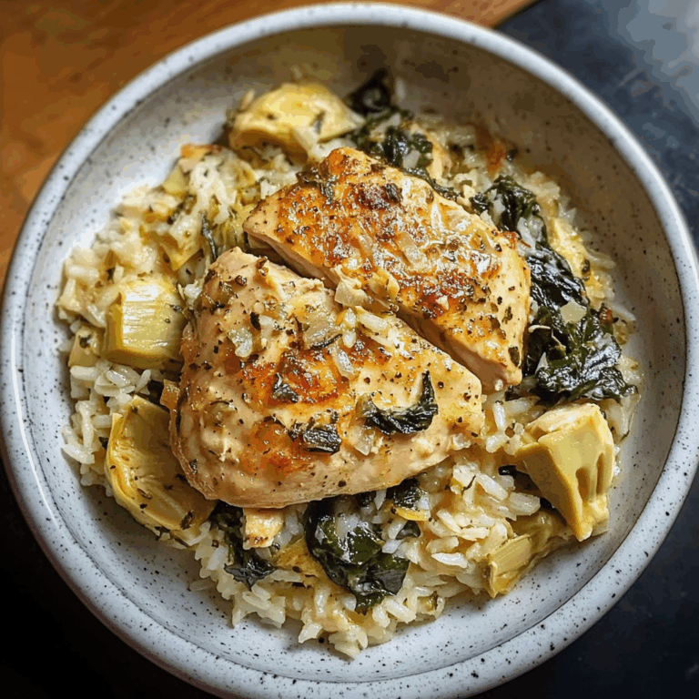 Spinach Artichoke Chicken and Rice