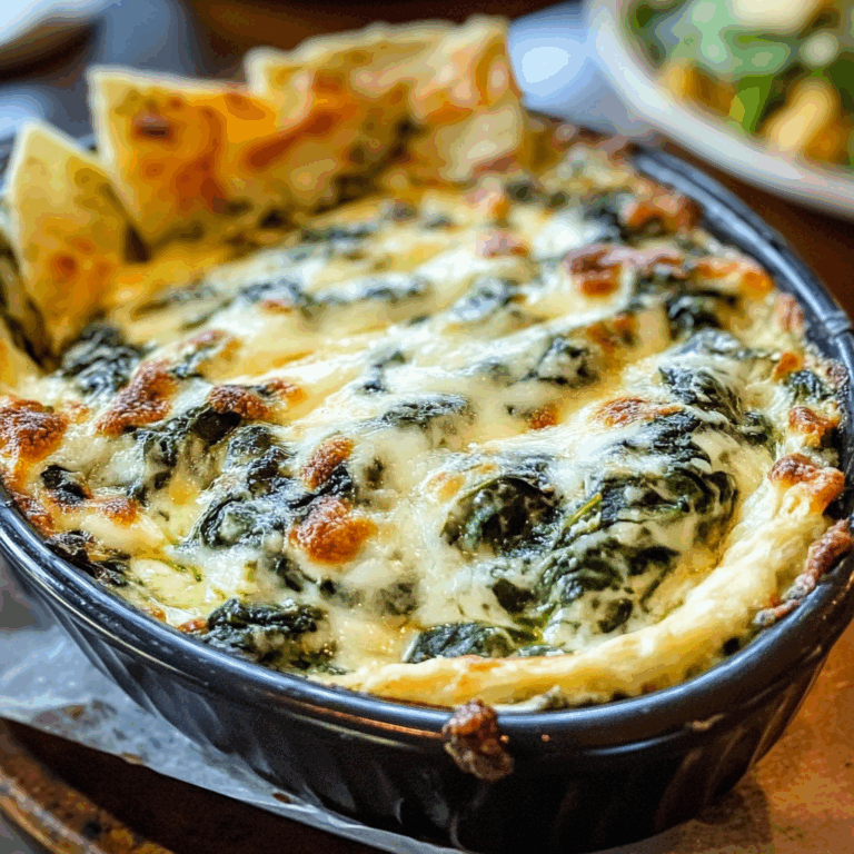 Creamy Spinach Dip with Melty Cheese