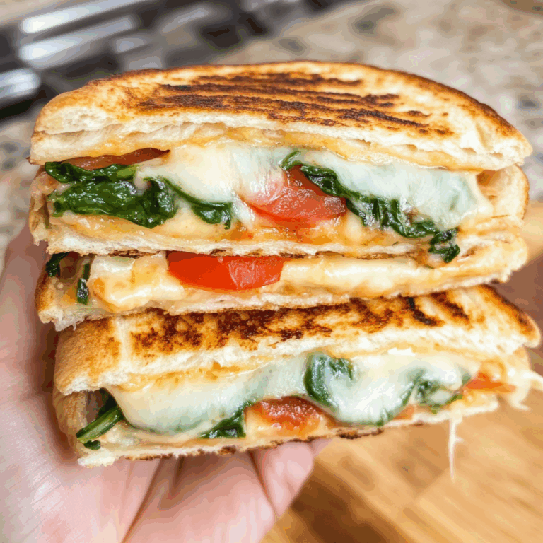 Spinach and Tomato Grilled Cheese Pitas