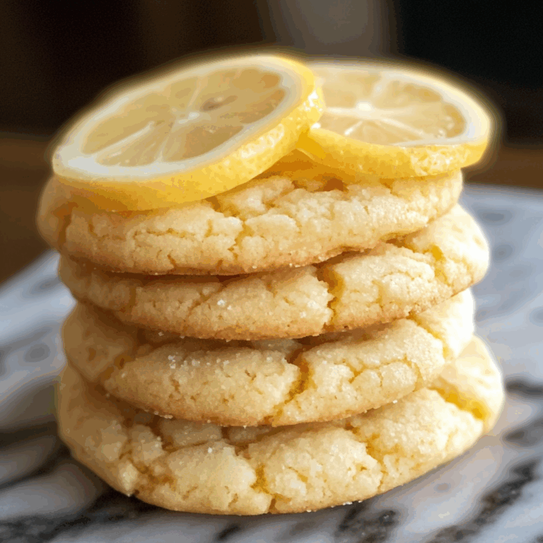 Stacked Lemon Cookies: A Citrus Delight
