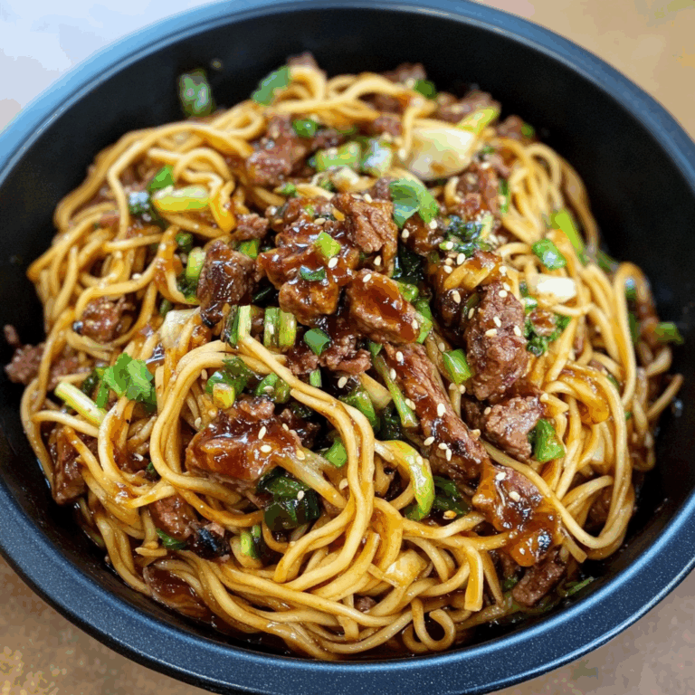 Sticky Beef Noodles: A Flavorful Asian-Inspired Dish