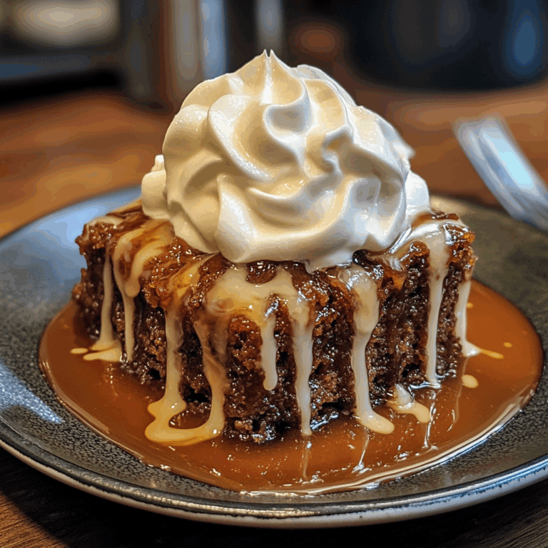 Sticky Toffee Pudding with Whipped Cream