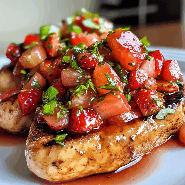 Strawberry Bruschetta Chicken