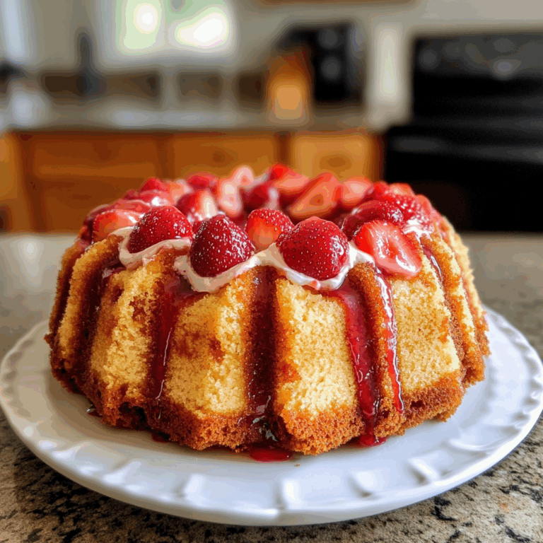 Strawberry Cheesecake Bundt Cake