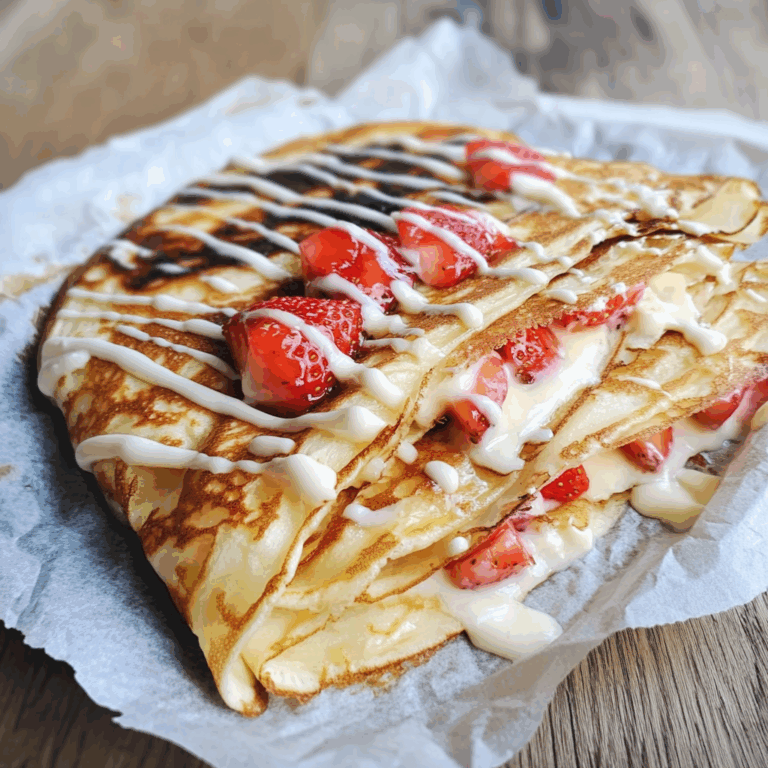 Strawberry Cheesecake Crepes