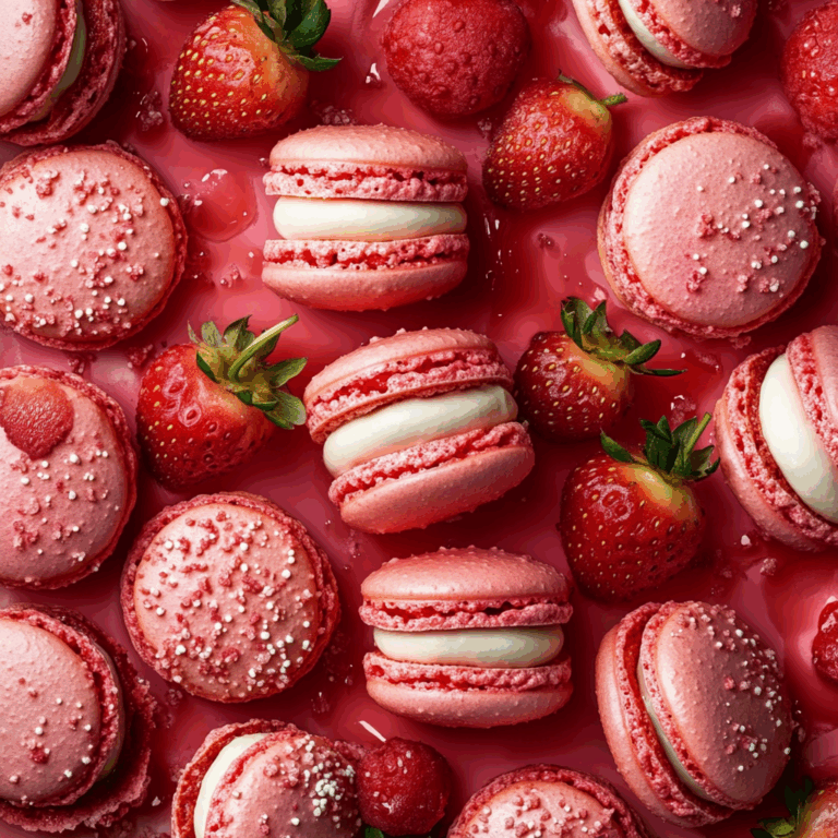 Irresistible Strawberry Macarons: Delicate French Delights