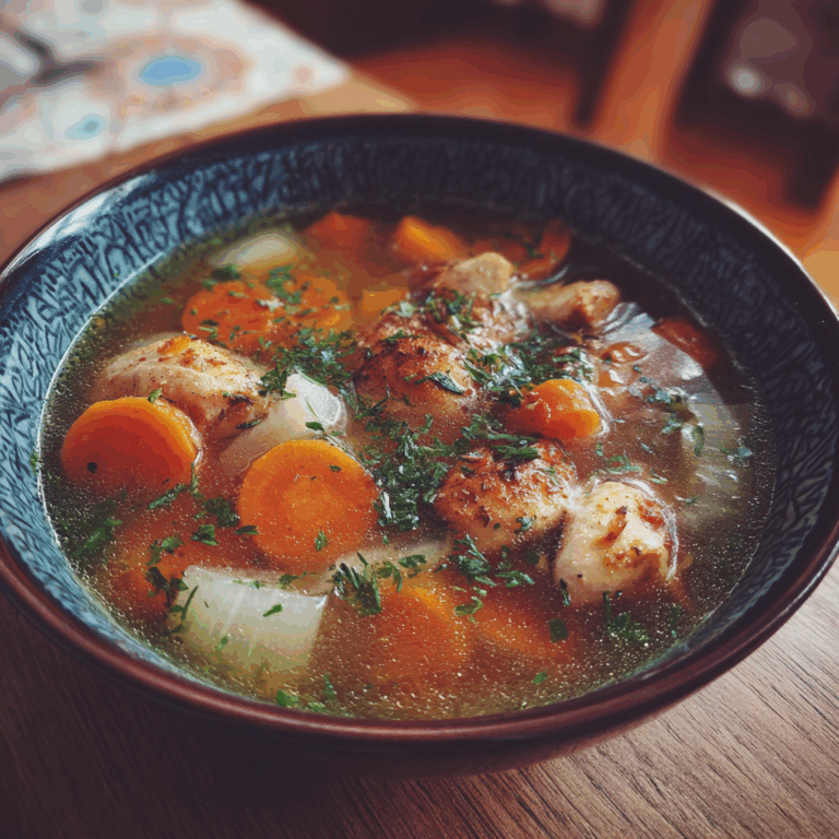 Comforting Chicken and Vegetable Soup