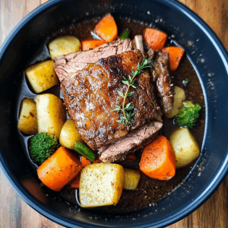 Slow Cooker Pot Roast with Vegetables and Meat