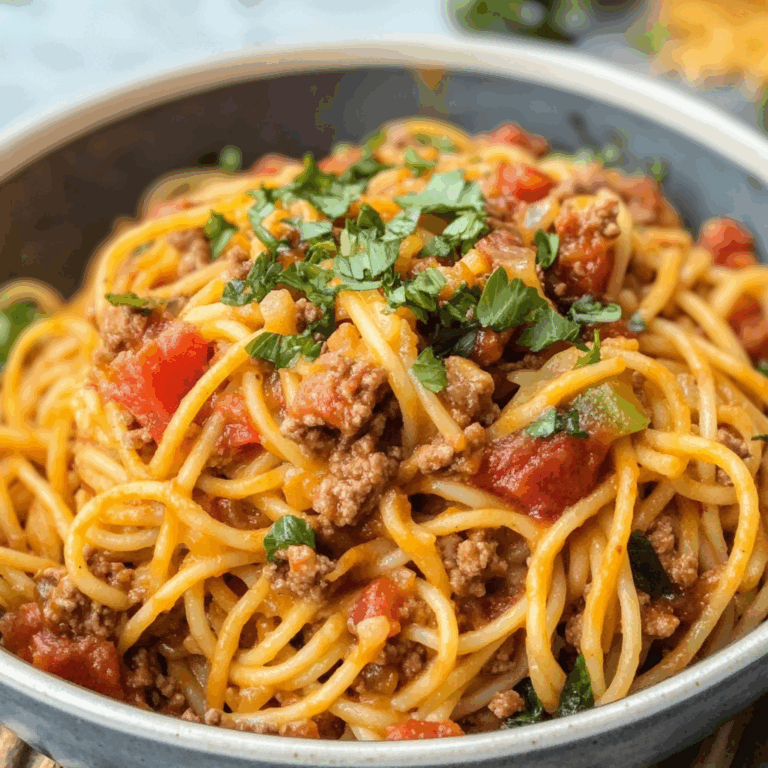 Slow Cooker Taco Spaghetti: A Flavor-Packed Twist on a Classic