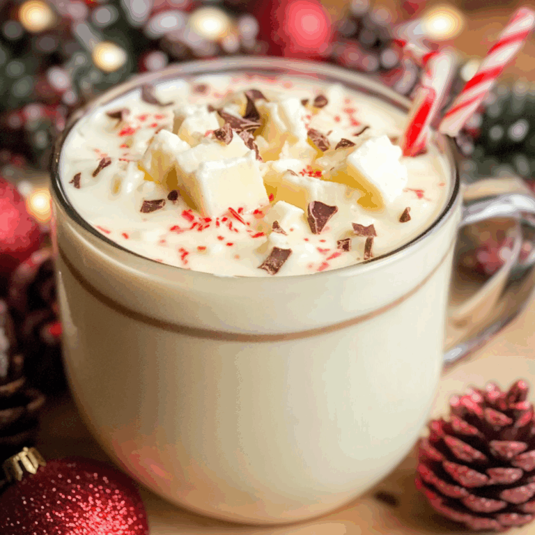 Slow Cooker White Christmas Hot Chocolate