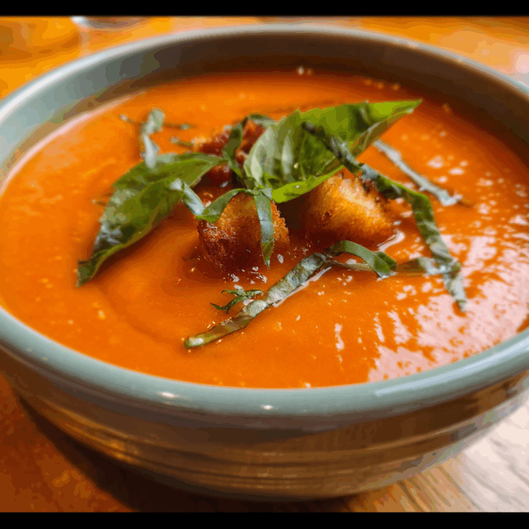 Smoky Tomato Basil Soup: A Cozy and Flavorful Delight