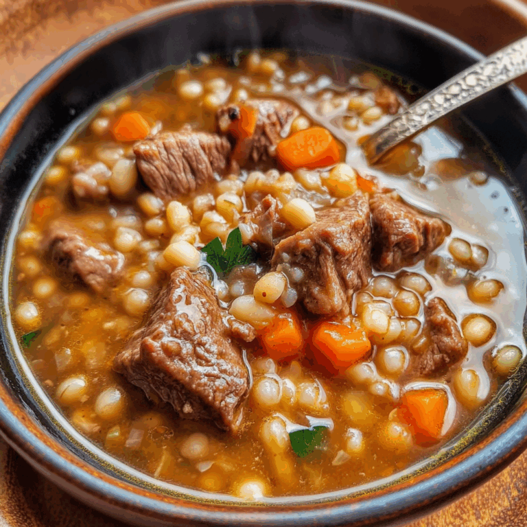 Hearty Beef and Barley Soup: A Comforting Classic