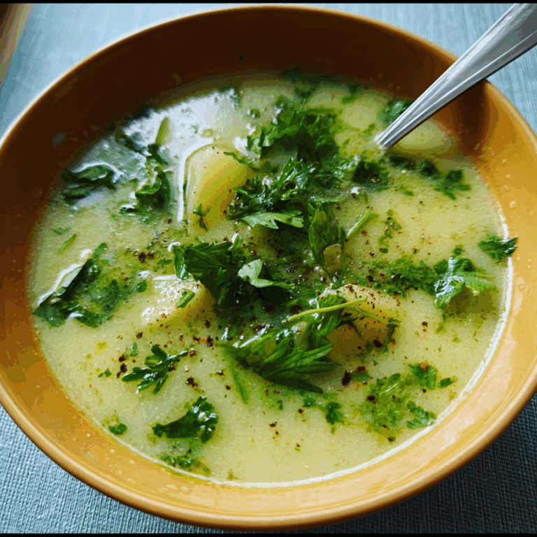 Comforting Potato and Parsley Soup