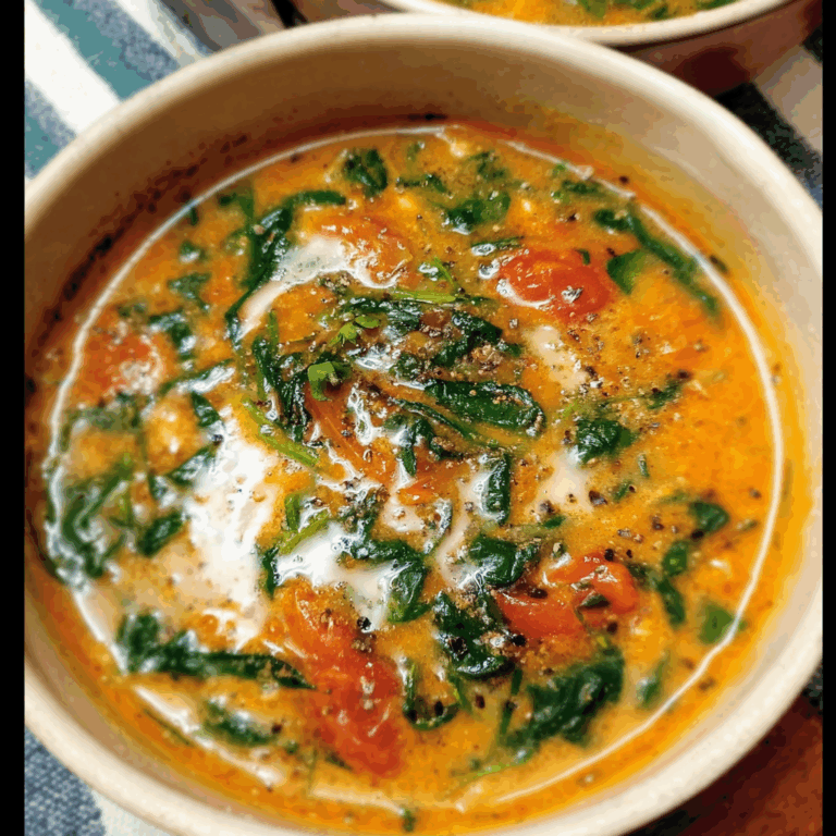 Nourishing Spinach and Tomato Soup