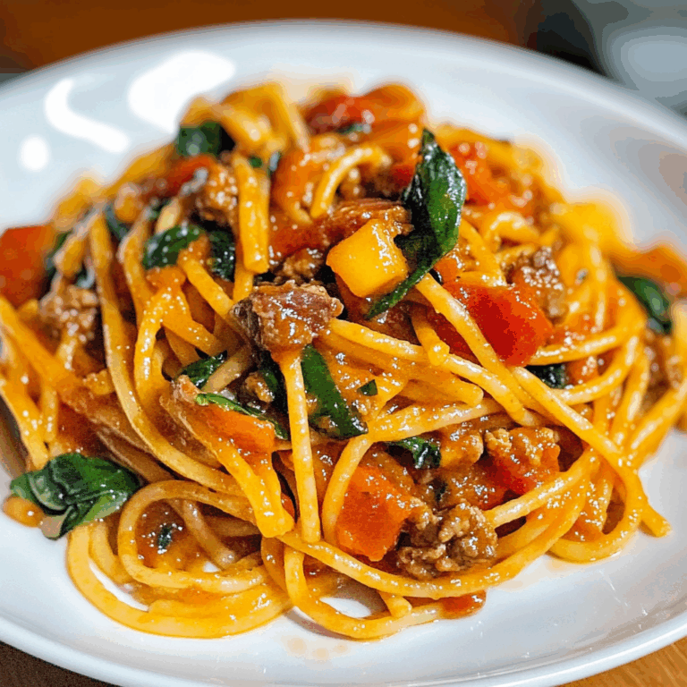 Spaghetti with Meat and Vegetables: A Flavorful and Nutritious Dinner
