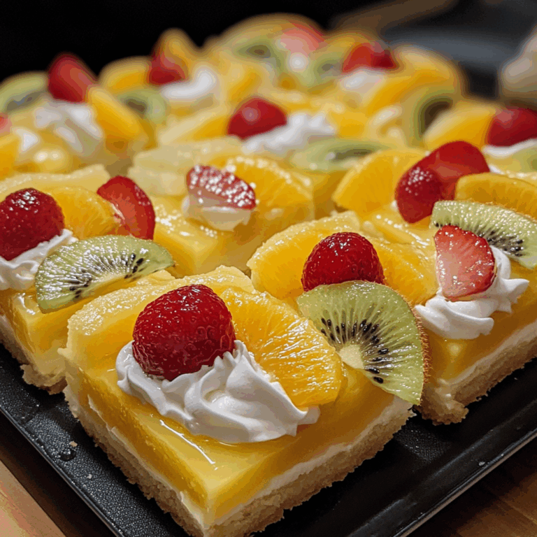 Vanilla Custard Fruit Slices: A Delightful Dessert