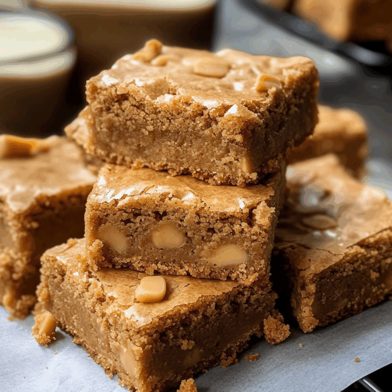 Chewy Butterscotch Blondies: A Decadent Treat