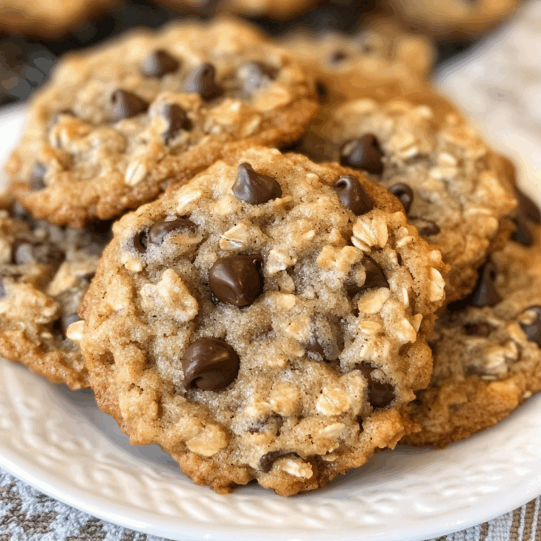 Chewy Chocolate Chip Oatmeal Cookies