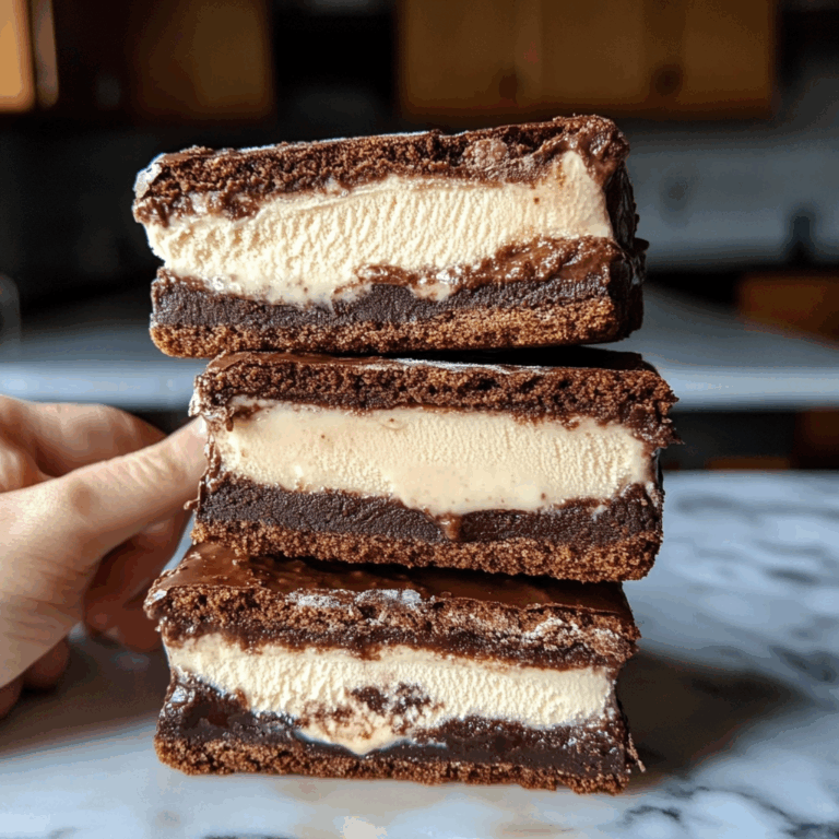 Chewy Brownie Ice Cream Sandwiches