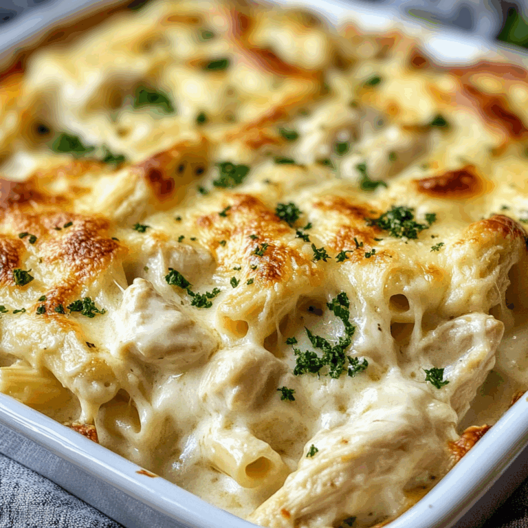 Creamy Chicken Alfredo Bake