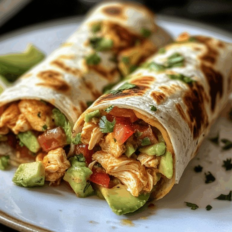 Chicken Avocado Ranch Burritos