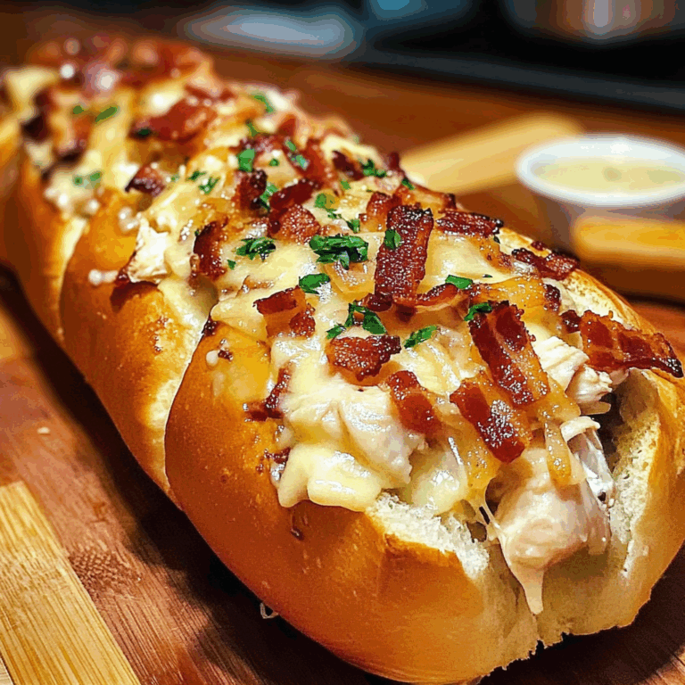 Chicken Bacon Ranch Stuffed Bread