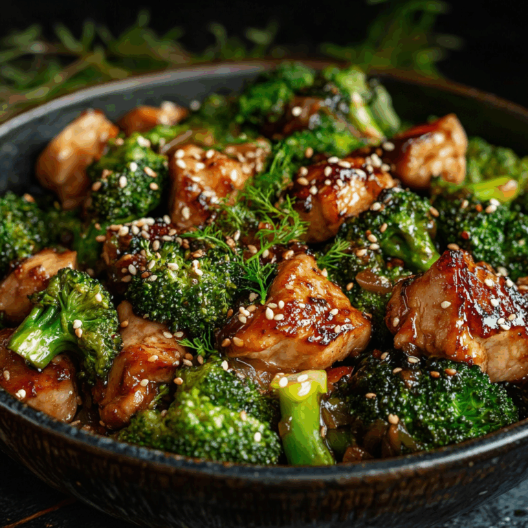 Chicken and Broccoli with Sesame Seeds