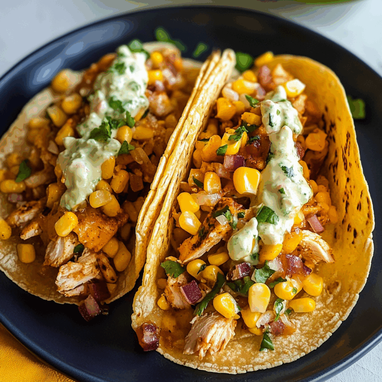 Chicken and Corn Tacos: A Delicious Fusion of Flavors