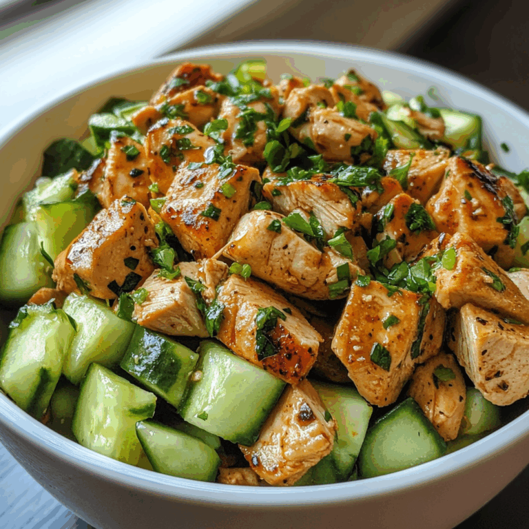 Chicken and Cucumber Salad: A Fresh and Flavorful Summer Delight