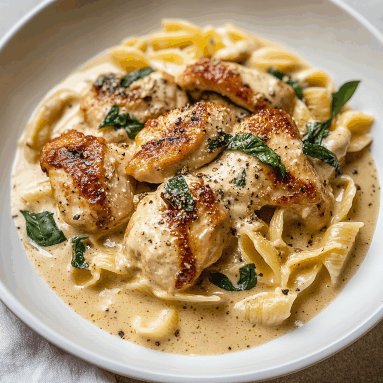 Chicken and Pasta with Creamy Tuscan Sauce