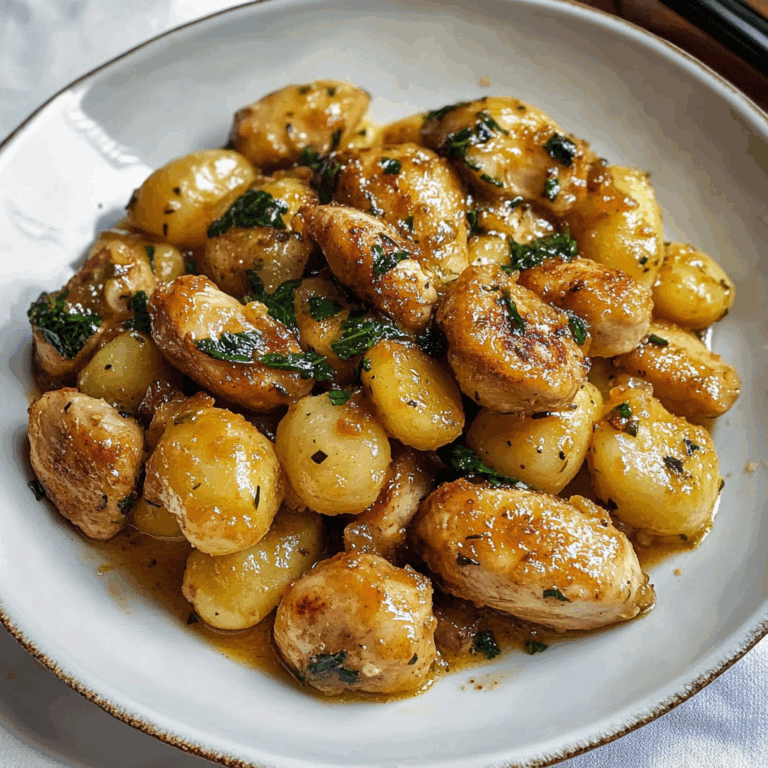 Chicken and Potatoes with Garlic Gnocchi