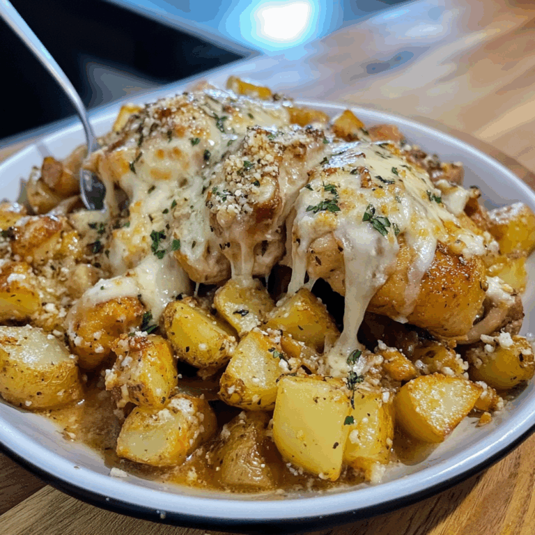 Chicken and Potatoes with Garlic Parmesan