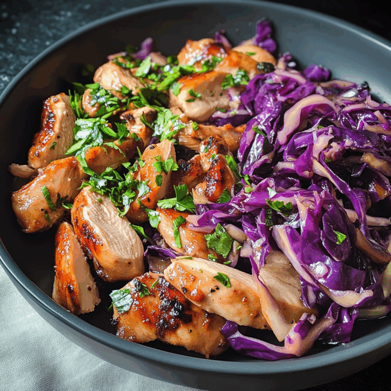 Flavorful Chicken and Red Cabbage Dish