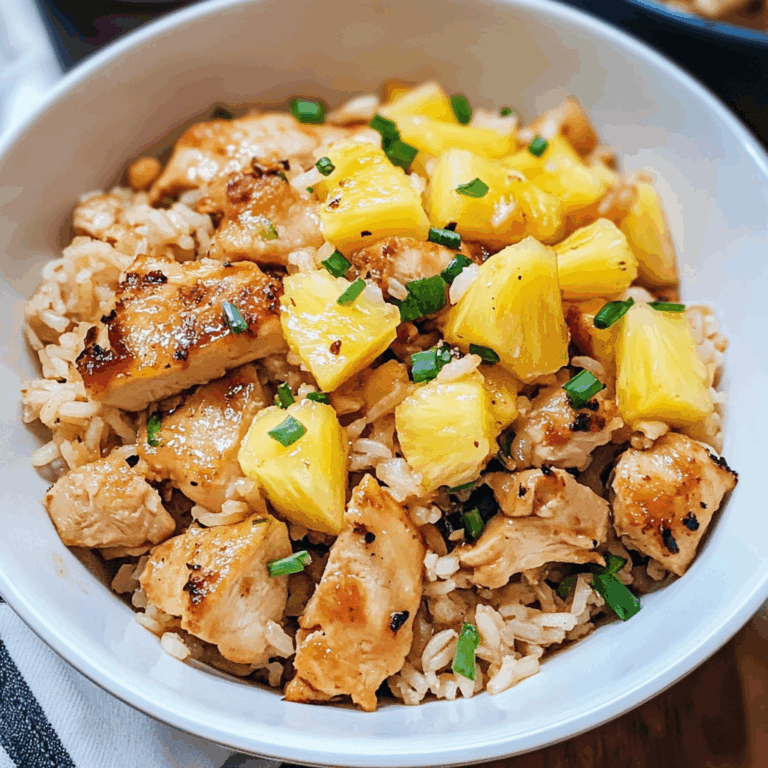 Savory Chicken and Rice with Pineapple