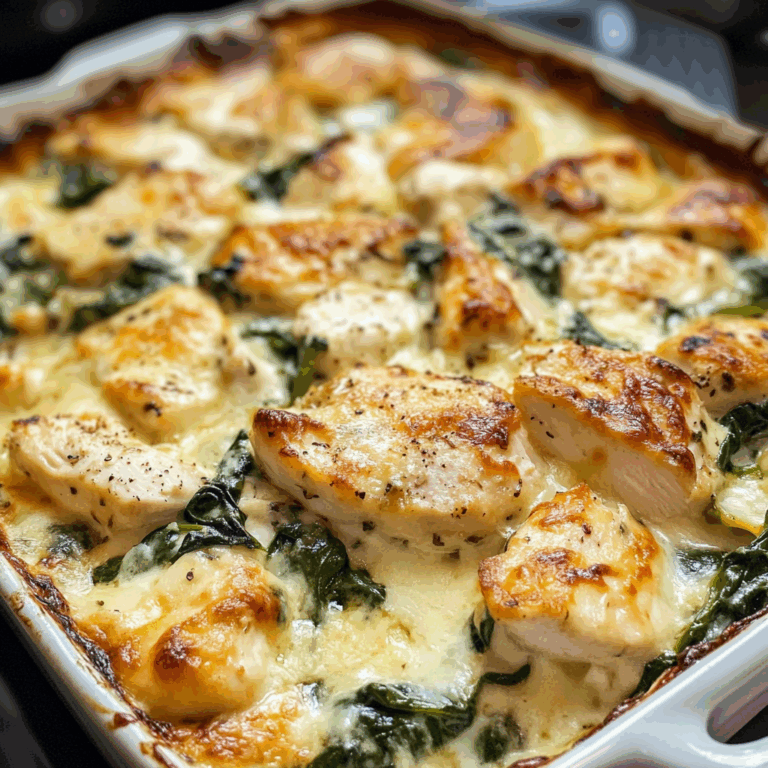 Chicken and Spinach Casserole with Cream Cheese