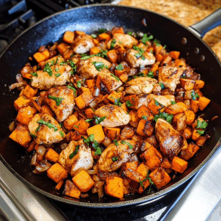 Chicken and Sweet Potato Skillet: A Flavor-Packed One-Pot Meal