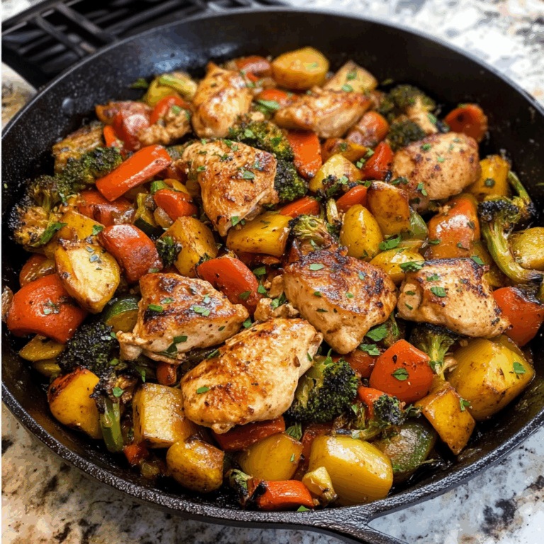 Chicken and Veggies Skillet: A Flavorful One-Dish Meal