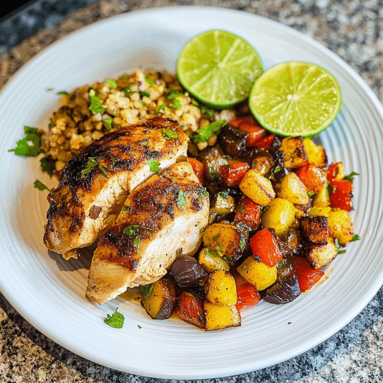 Chicken and Veggies with Lime: A Zesty One-Pan Meal