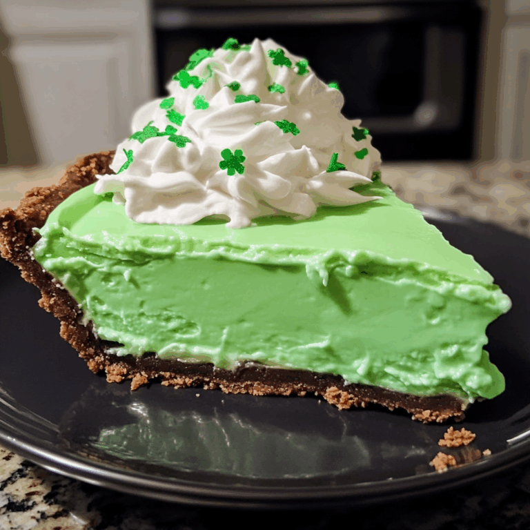 Shamrock Mint Milkshake Pie