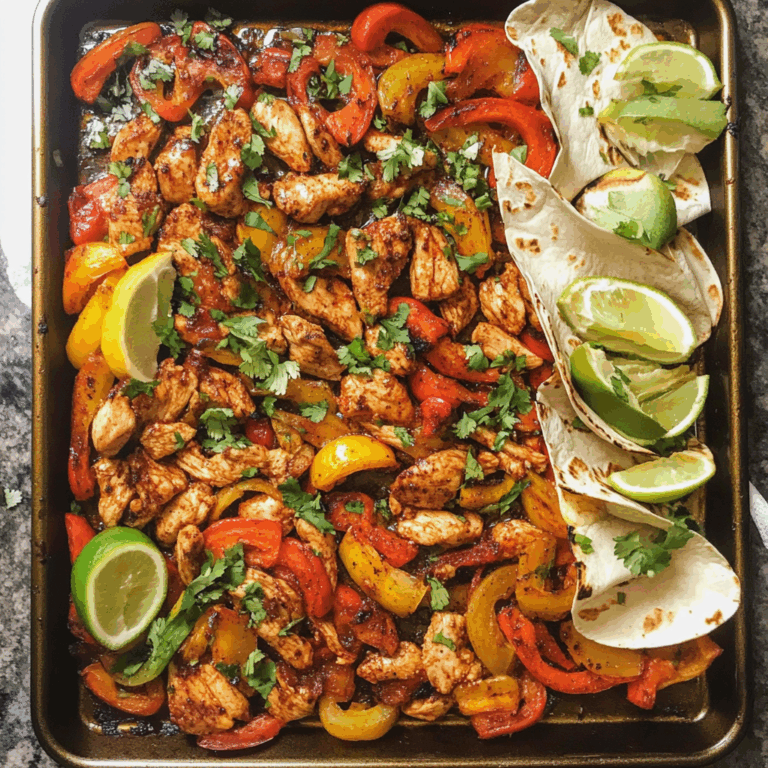 Sheet Pan Chicken Fajitas: A Flavor-Packed, Easy-to-Make Dinner