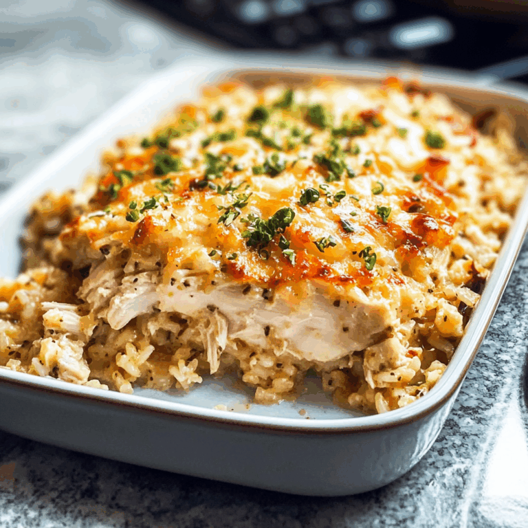 Skinny Chicken and Rice Casserole