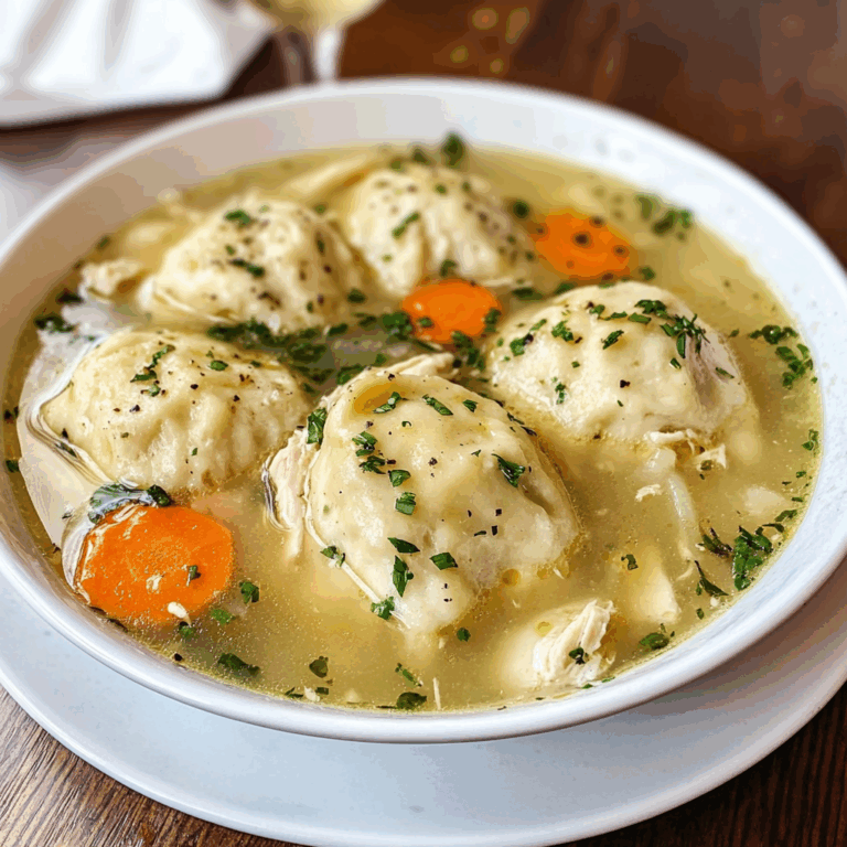 Comforting Chicken and Dumpling Soup