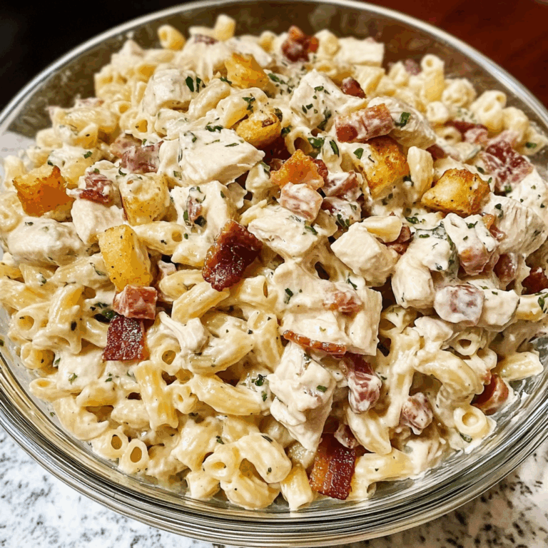 Chicken Bacon Ranch Pasta Salad