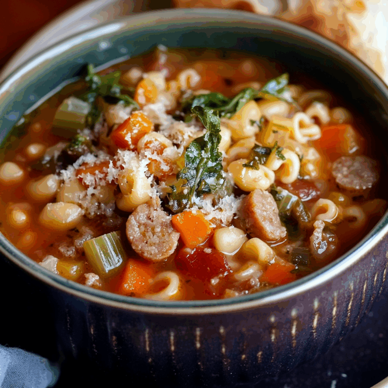 Hearty Sausage Minestrone Soup: A Comforting Classic