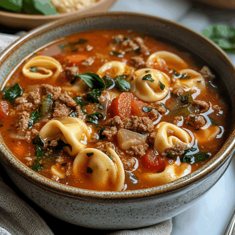 Delicious Sausage Tortellini Soup